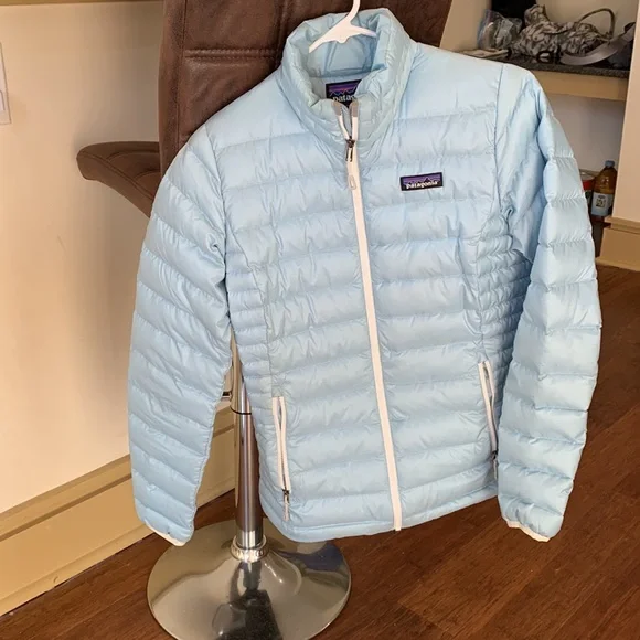 Patagonia sky blue down sweater jacket - Picture 2 of 6